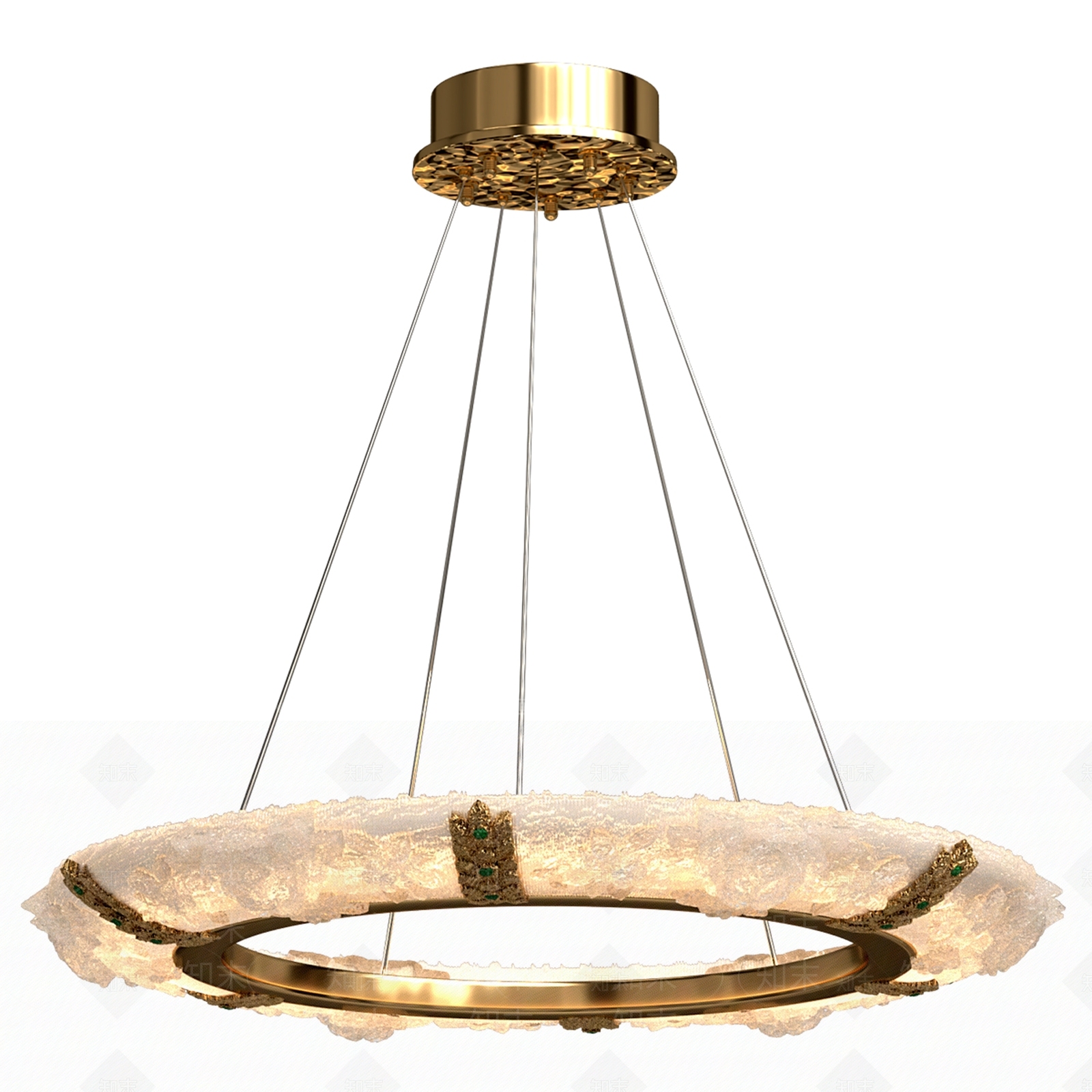 现代轻奢吊灯SU模型下载【ID:1203311753】