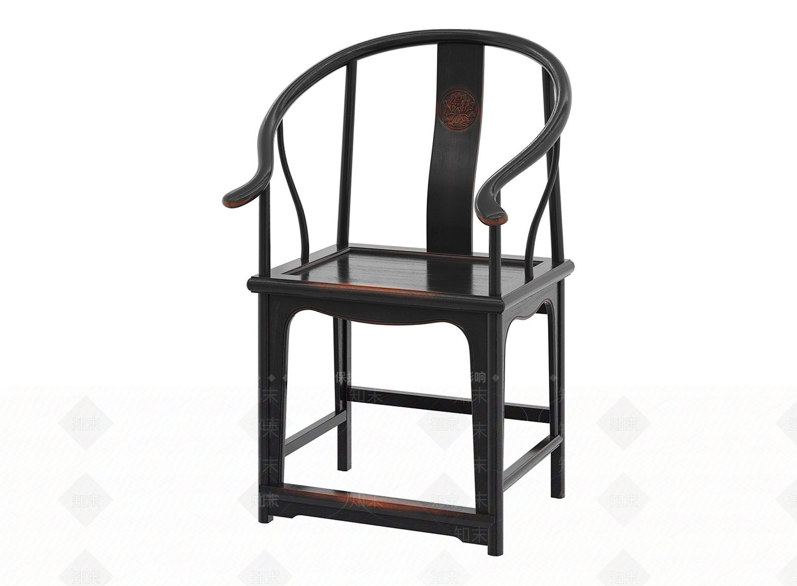 现代中式贵妃椅3D模型下载【ID:1203315341】