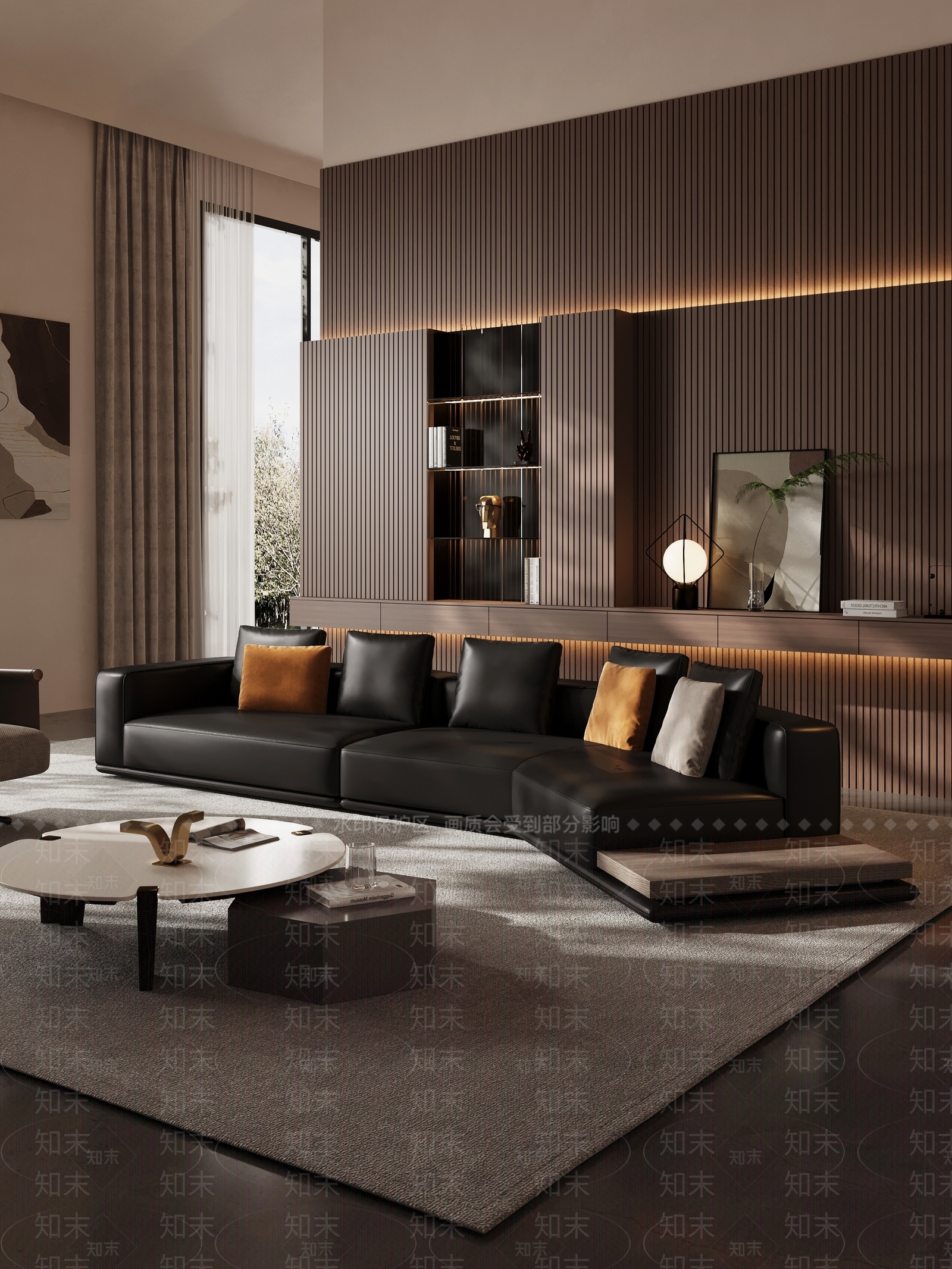 现代多人沙发3D模型下载【ID:1203317068】