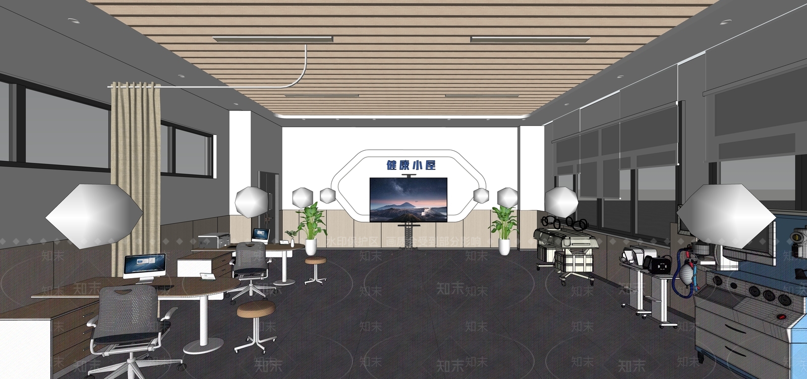 现代医院SU模型下载【ID:1203323367】