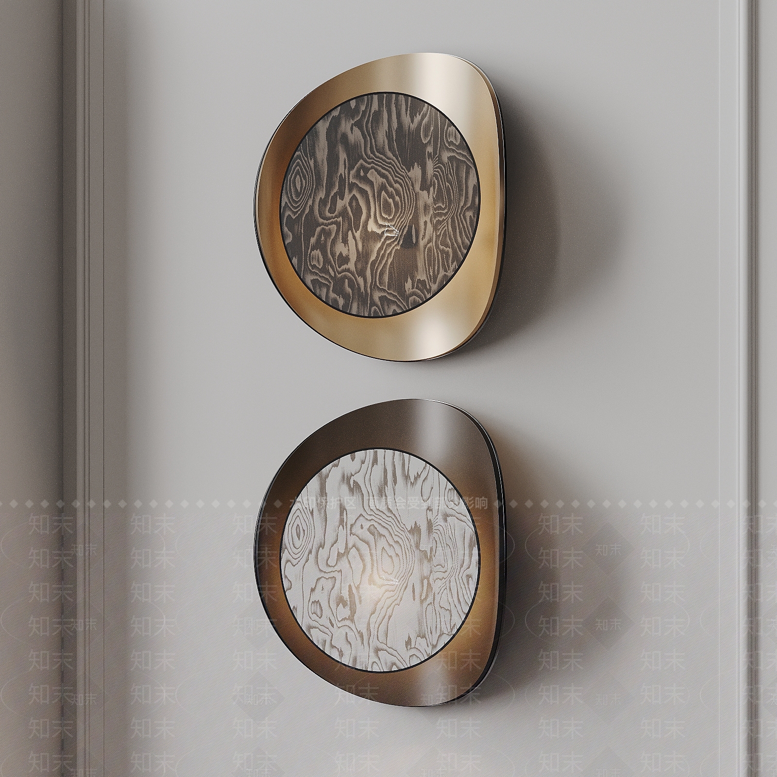 现代意式壁灯3D模型下载【ID:1203325410】