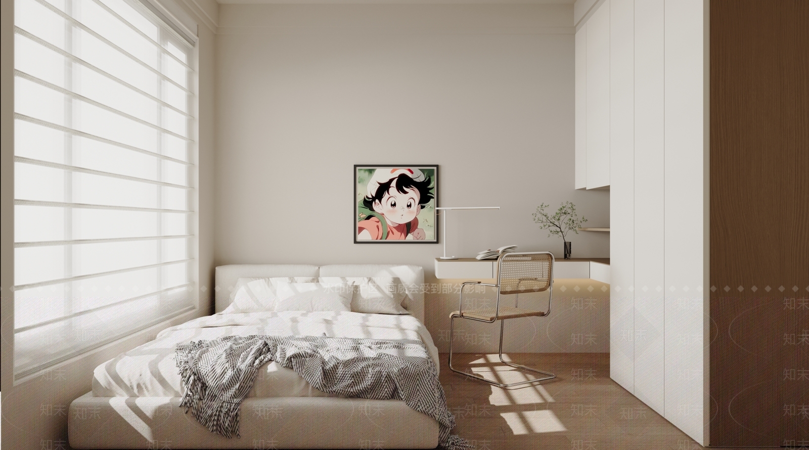 现代通用儿童房3D模型下载【ID:1203327504】