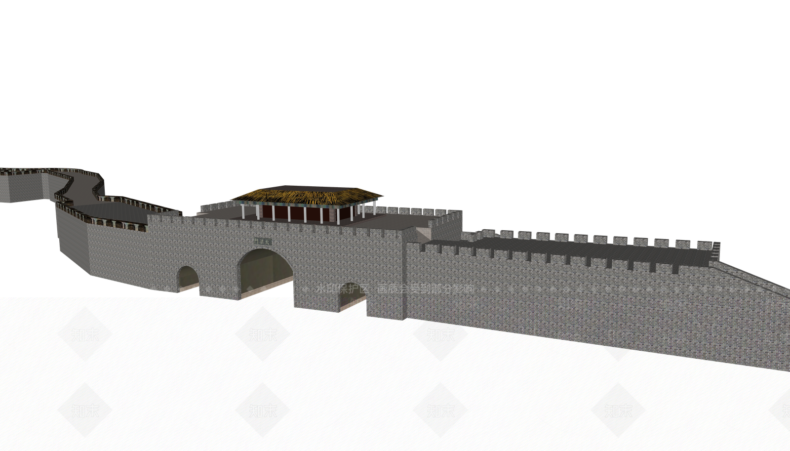 中式其他商业建筑SU模型下载【ID:1203327855】