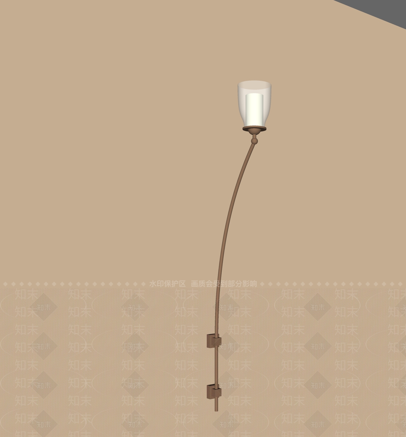 现代轻奢长条壁灯SU模型下载【ID:1203330079】