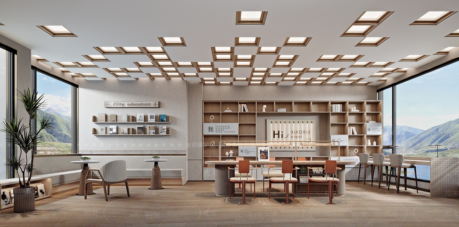 现代书店SU模型下载【ID:1203330836】