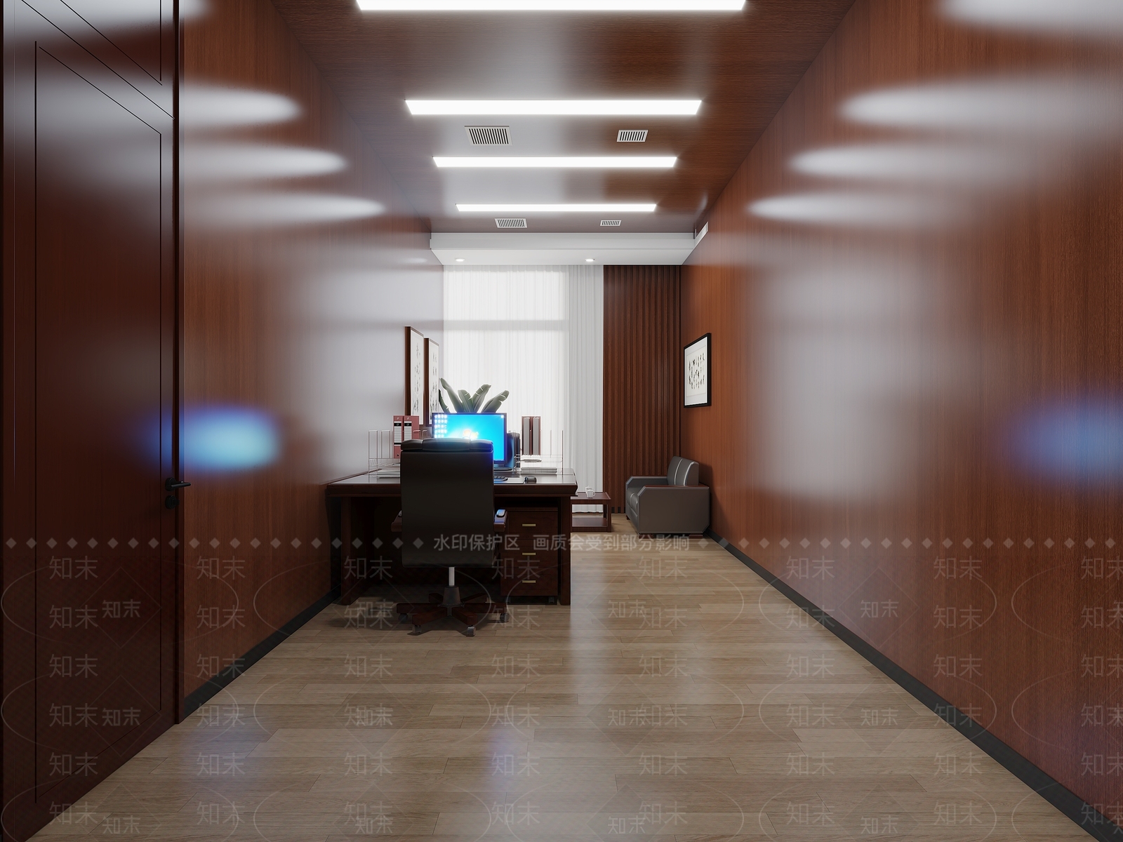 现代其他办公空间3D模型下载【ID:1203332654】