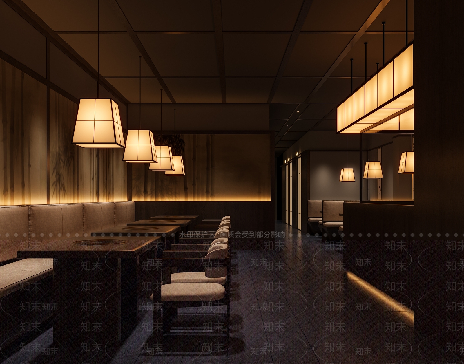 日式烤肉店3D模型下载【ID:1203334448】