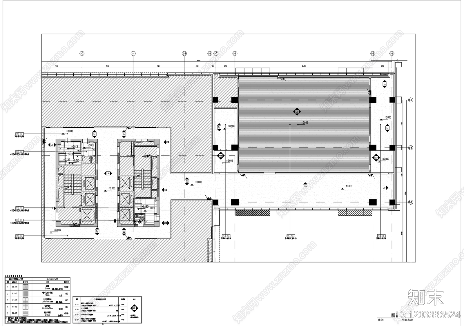 现代整体办公空间cad施工图下载【ID:1203336524】