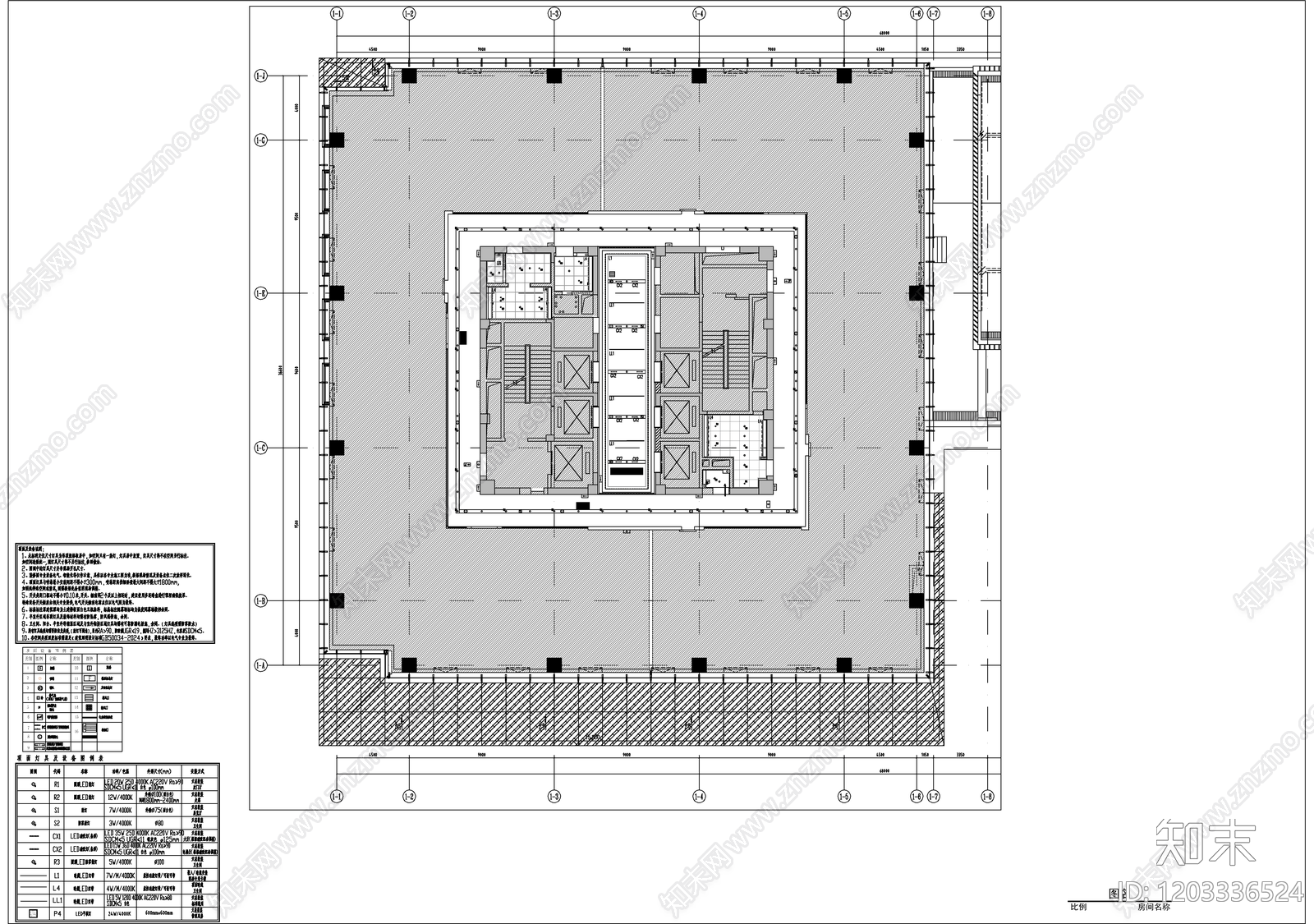 现代整体办公空间cad施工图下载【ID:1203336524】
