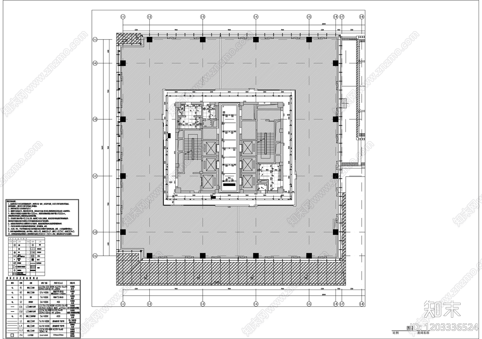 现代整体办公空间cad施工图下载【ID:1203336524】