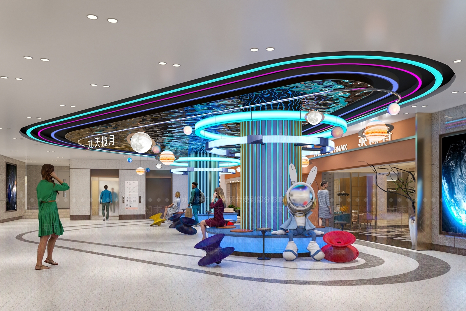 现代商场3D模型下载【ID:1203337620】