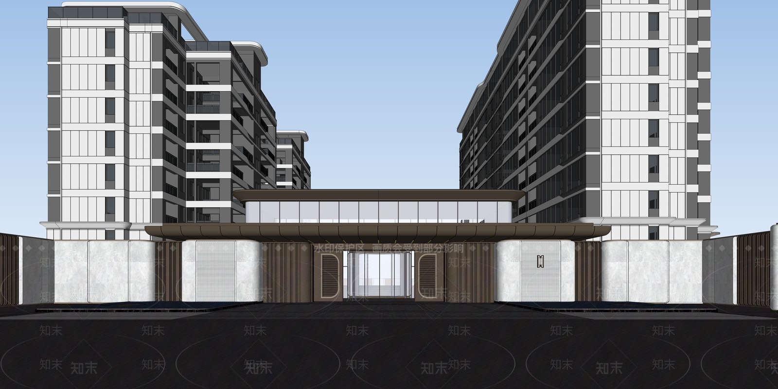 现代社区服务中心SU模型下载【ID:1203338747】