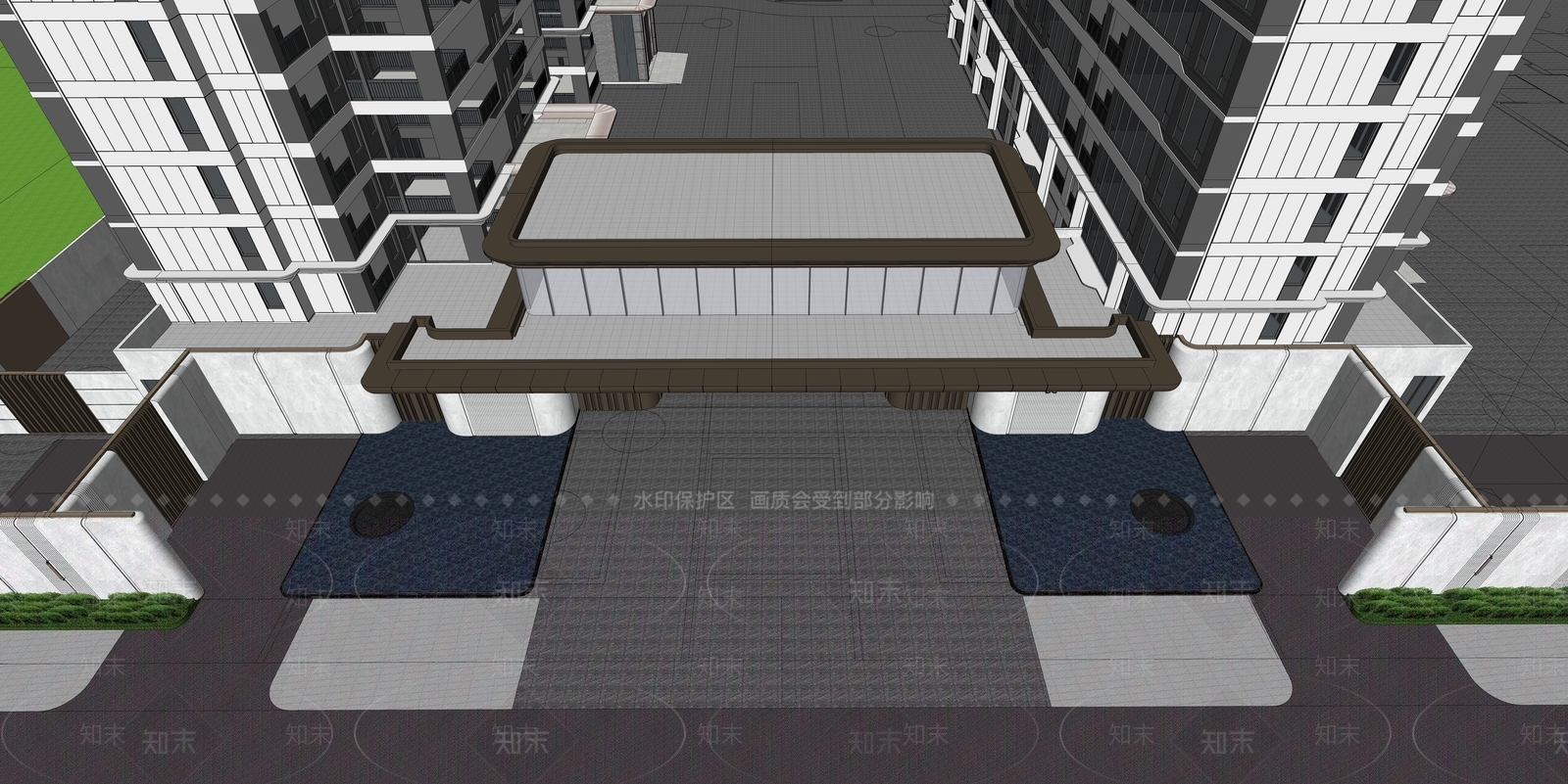 现代社区服务中心SU模型下载【ID:1203338747】