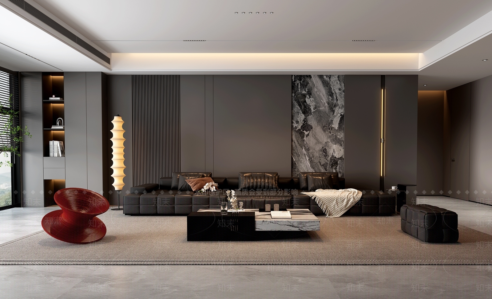 意式家居客厅3D模型下载【ID:1203343824】