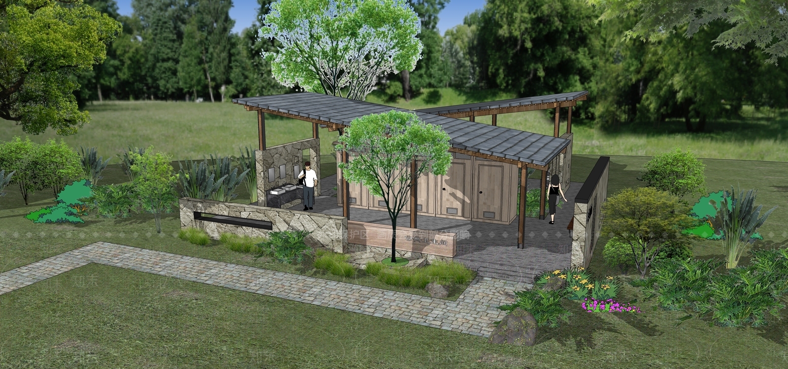 现代简约其他公共建筑SU模型下载【ID:1203468797】