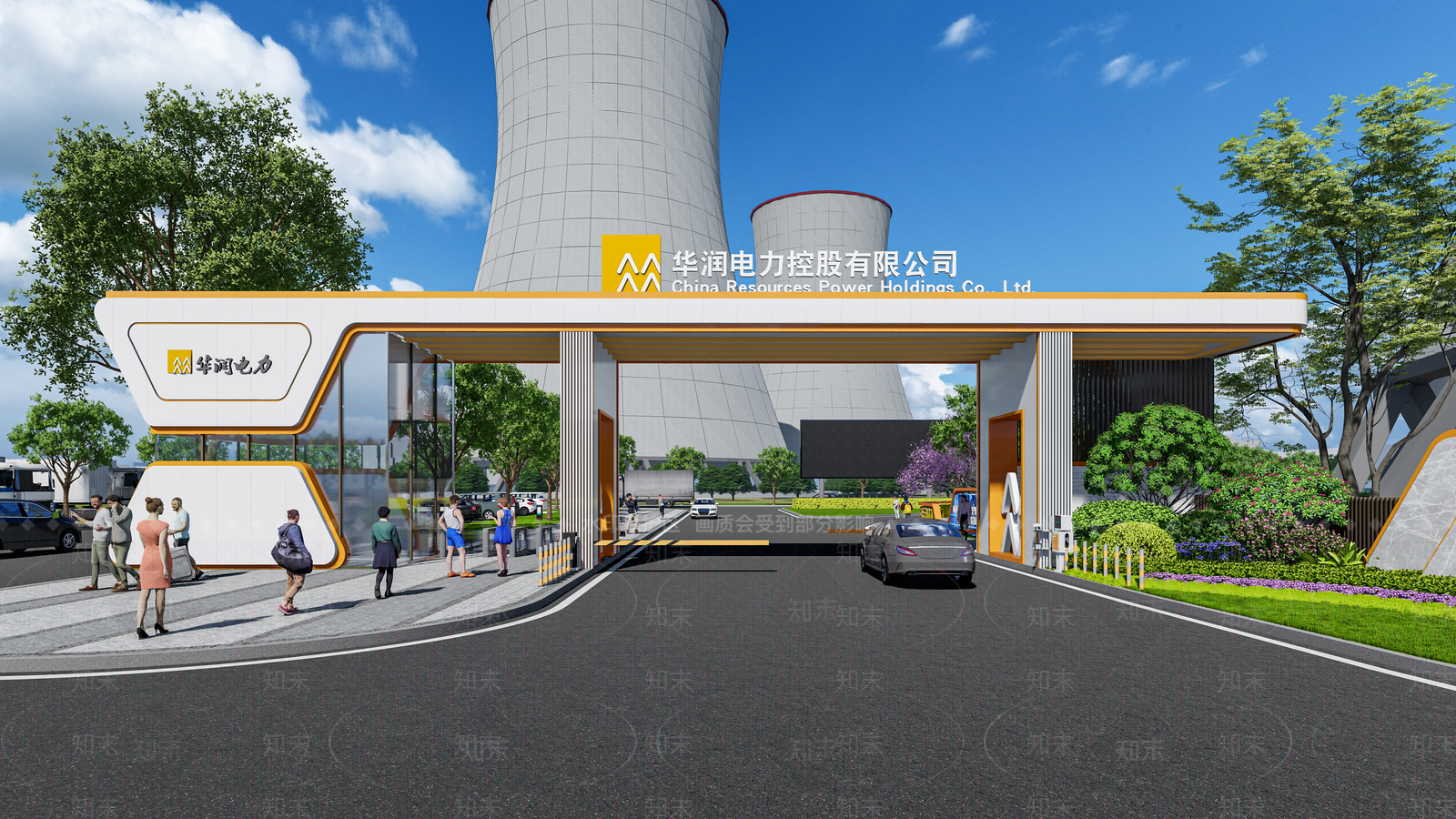 现代办公园区景观SU模型下载【ID:1203346914】