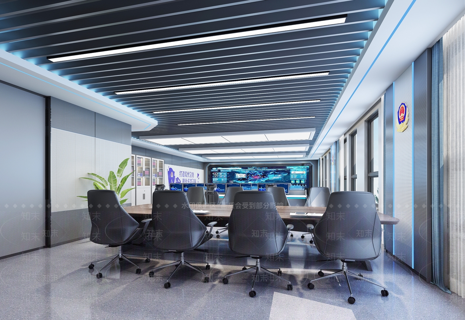 现代指挥中心3D模型下载【ID:1203346663】