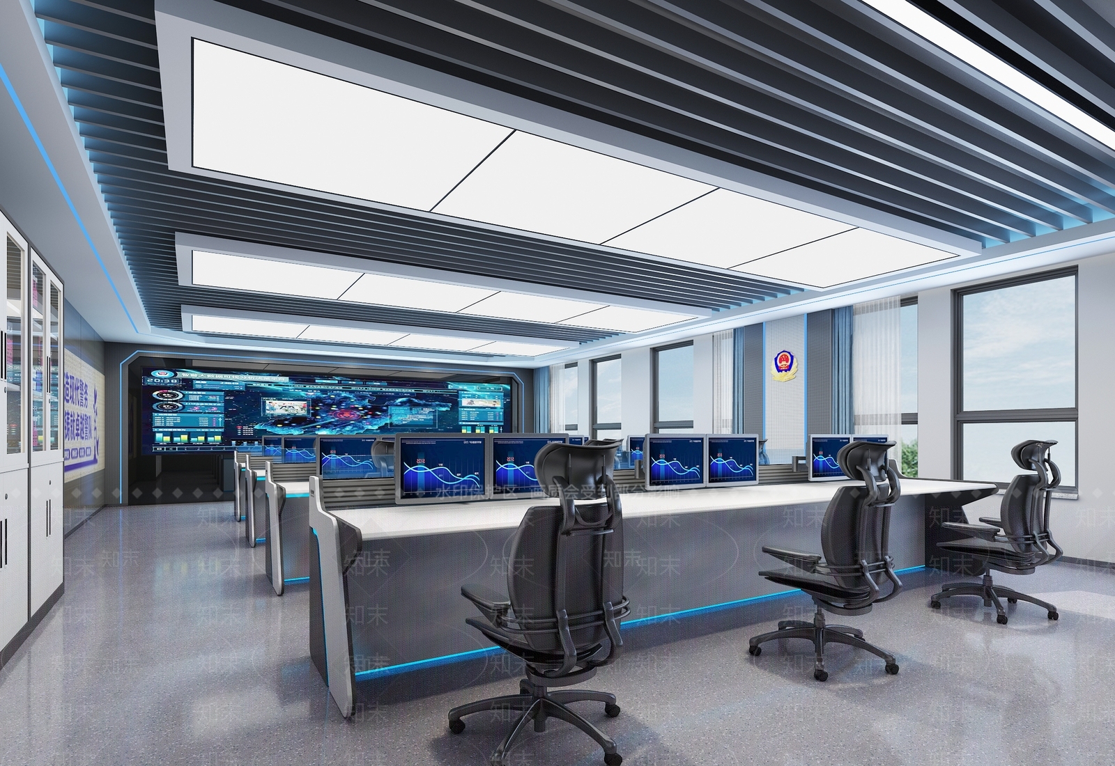 现代指挥中心3D模型下载【ID:1203346663】