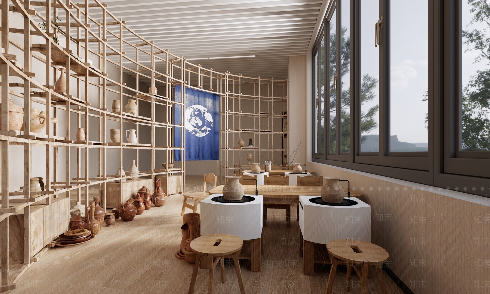 现代手工坊SU模型下载【ID:1222283907】