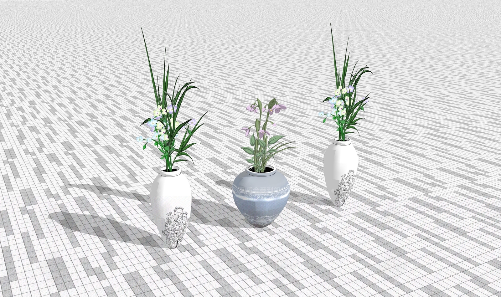 现代花瓶SU模型下载【ID:1203347741】