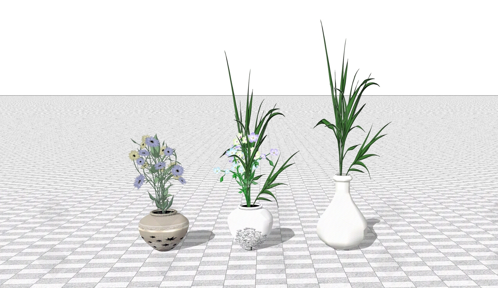 现代花瓶SU模型下载【ID:1203347758】
