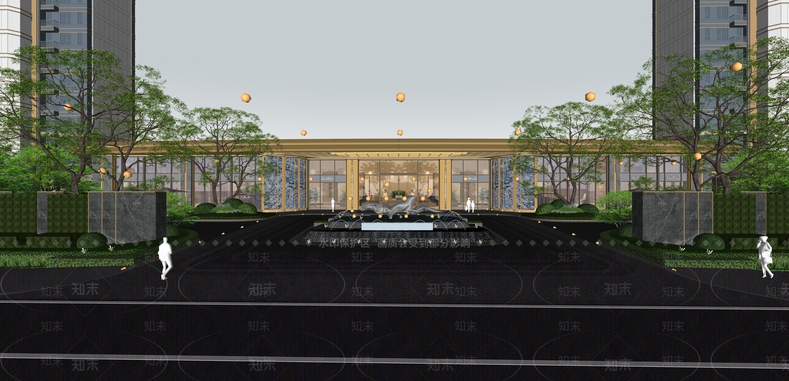 现代多层住宅SU模型下载【ID:1203487567】