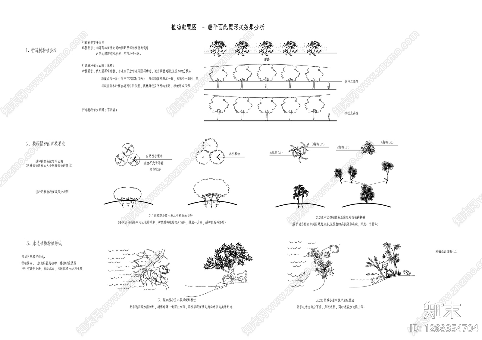 现代设计说明cad施工图下载【ID:1203354704】