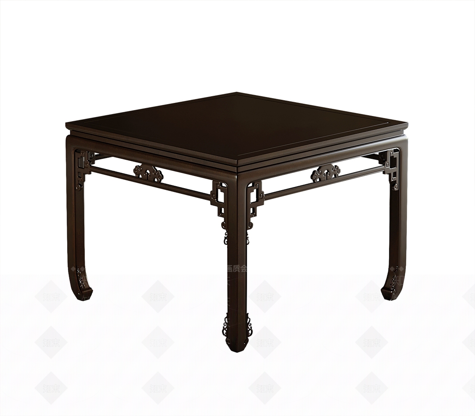 新中式中式餐桌3D模型下载【ID:1203357369】