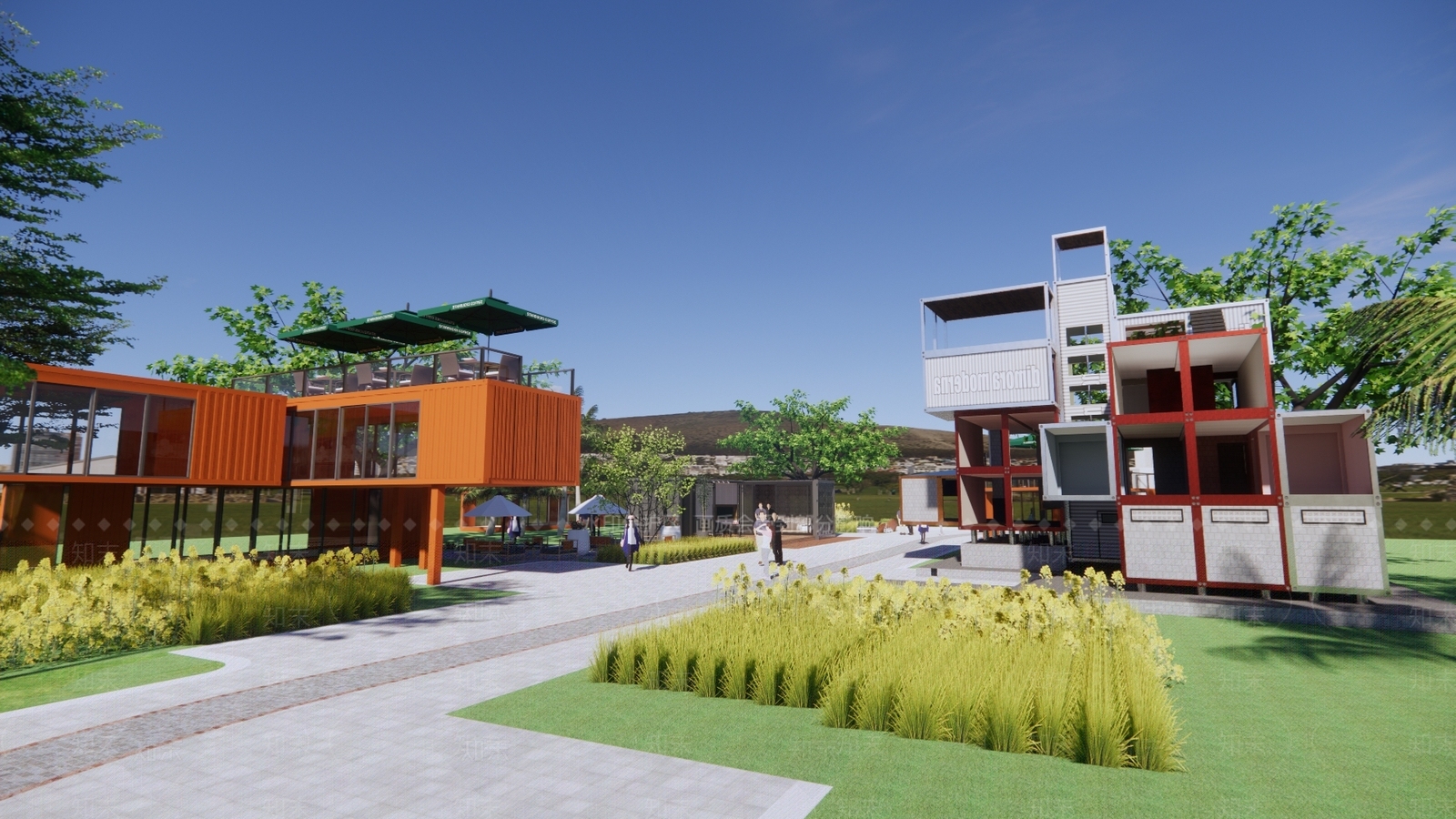 现代其他商业建筑SU模型下载【ID:1203359244】