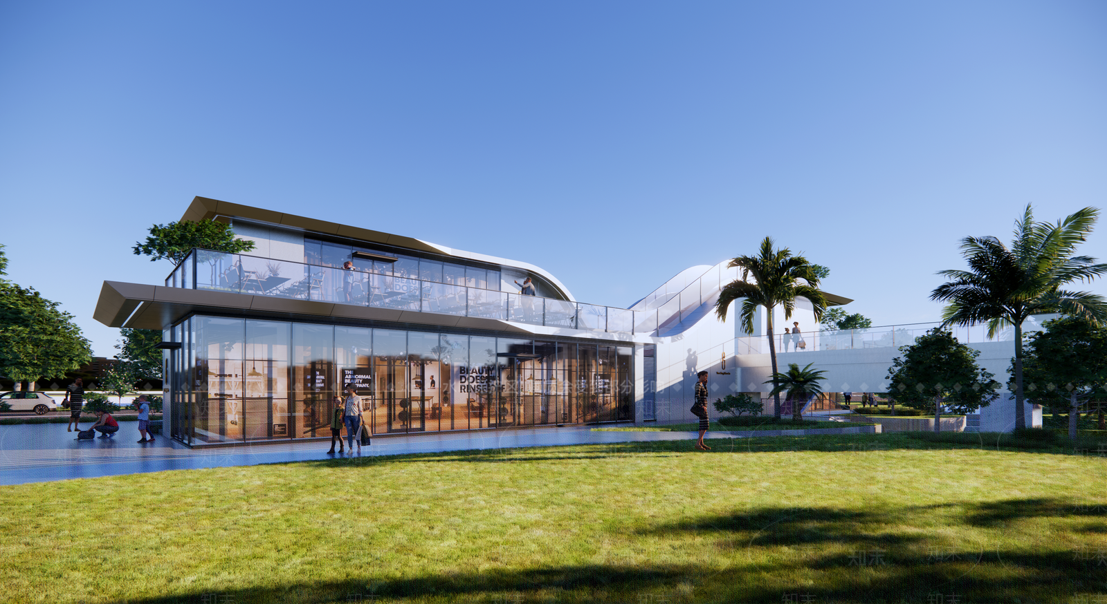 现代简约其他商业建筑SU模型下载【ID:1203577744】