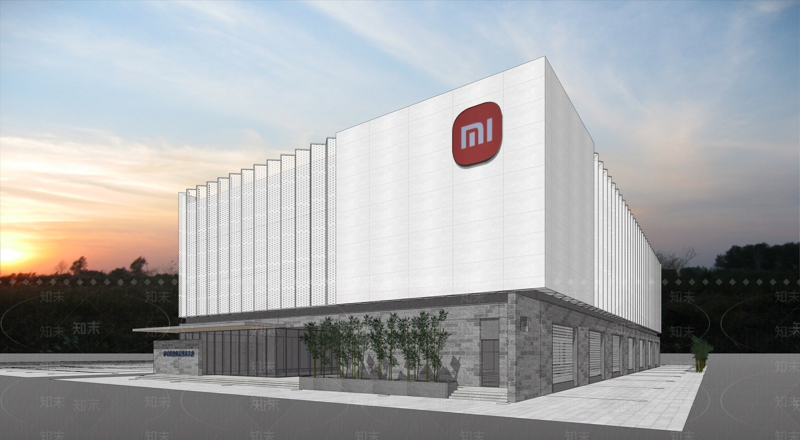 现代简约研发厂房SU模型下载【ID:1203370217】