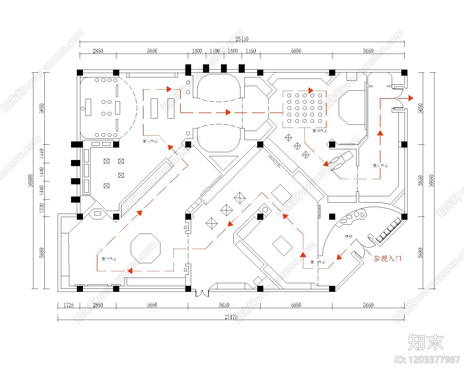 展馆施工图下载【ID:1203377967】