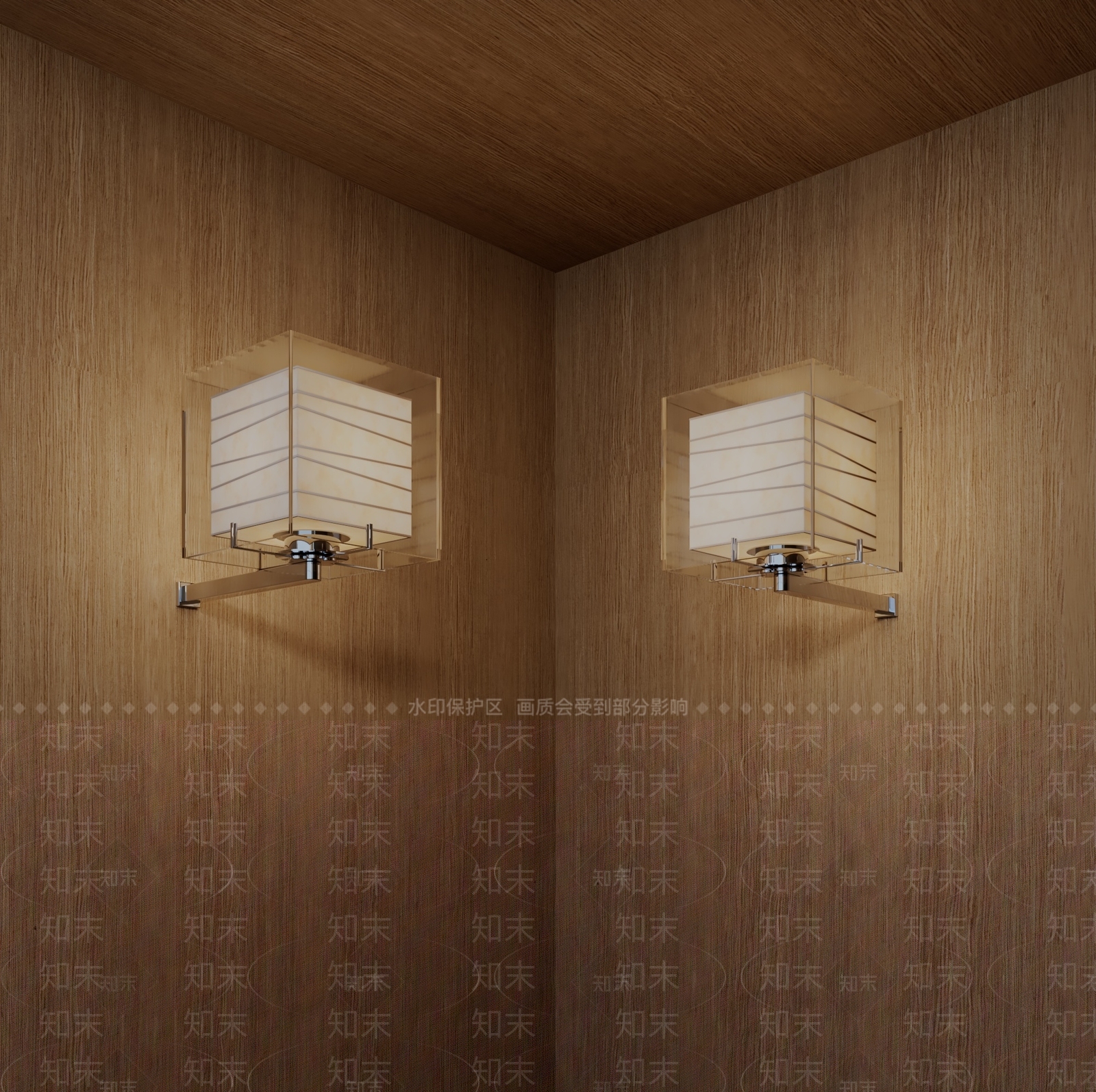 中古现代金属壁灯3D模型下载【ID:1203378788】