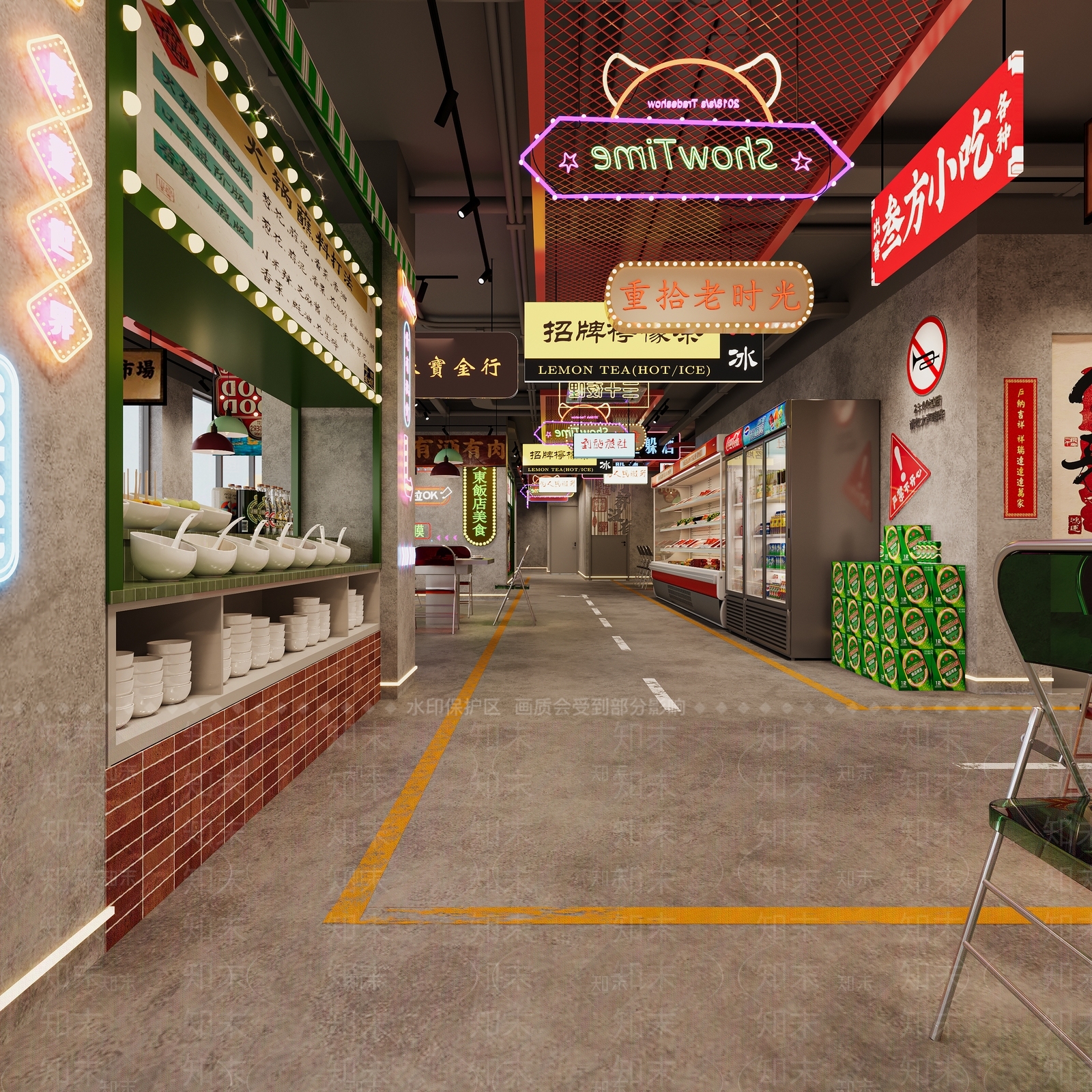 工业火锅店3D模型下载【ID:1203379211】