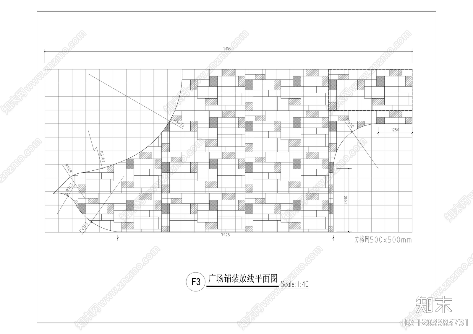 新中式庭院cad施工图下载【ID:1203385731】