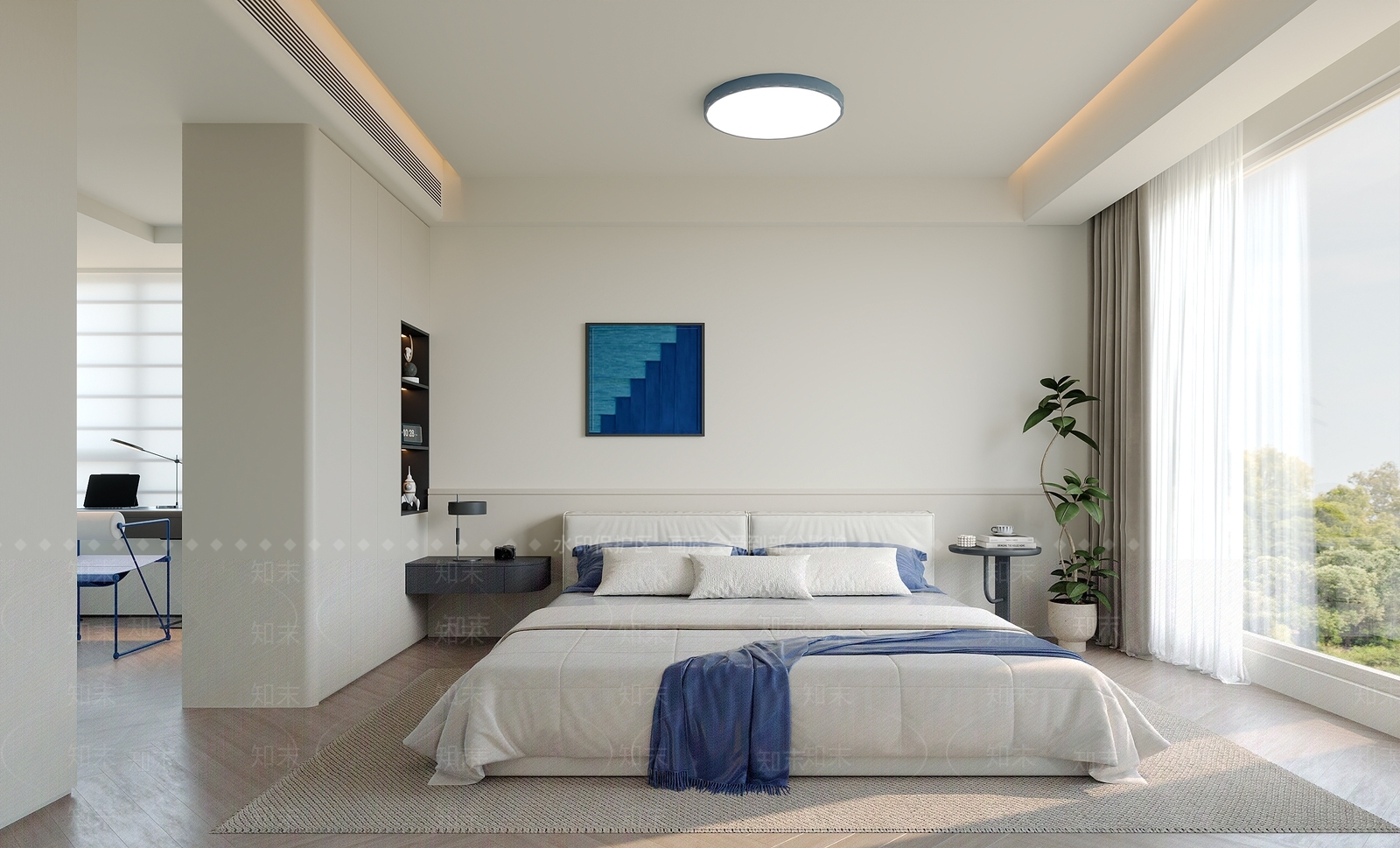 现代家居卧室SU模型下载【ID:1203385868】