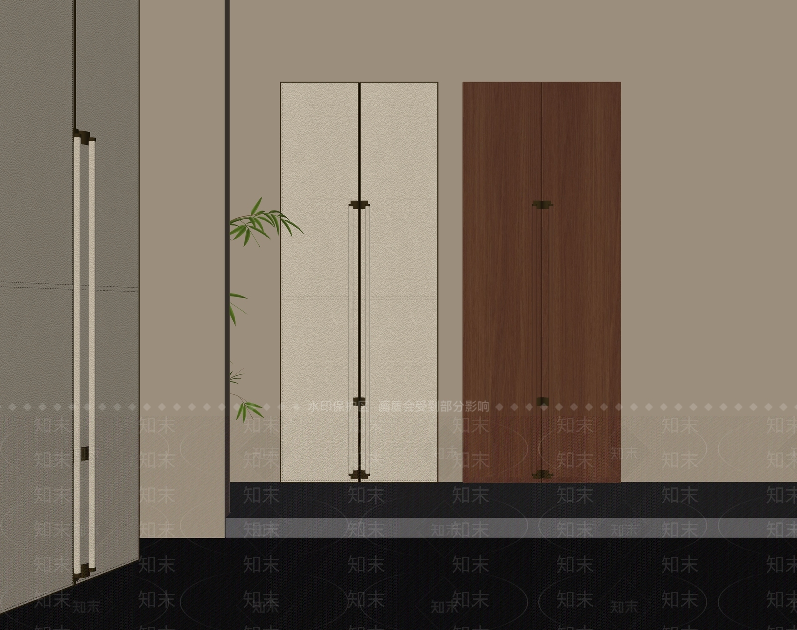 现代新中式其他门SU模型下载【ID:1203387320】