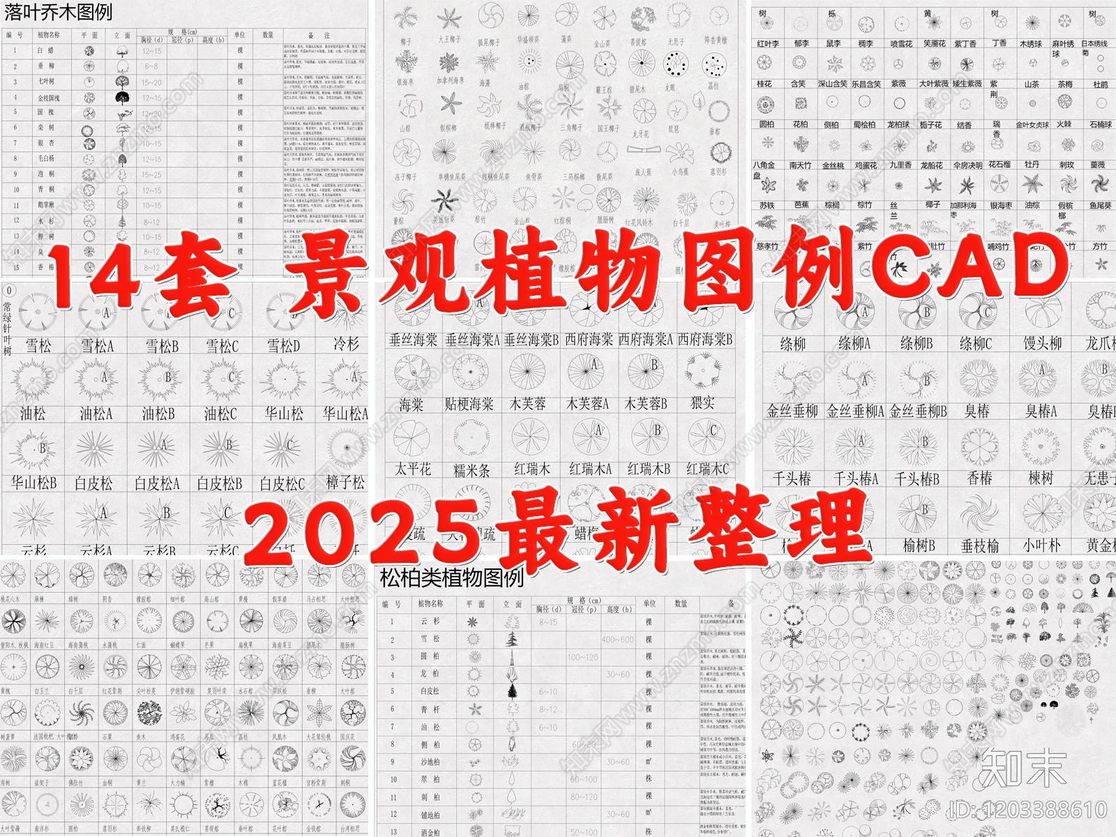 植物图例库施工图下载【ID:1203388610】