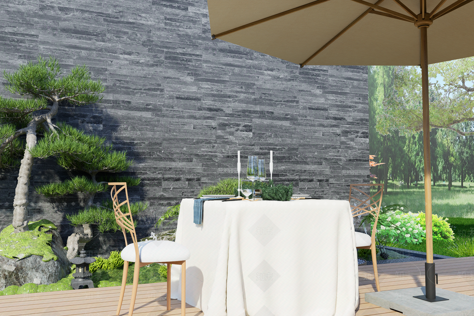 中古法式咖啡厅SU模型下载【ID:1203389654】