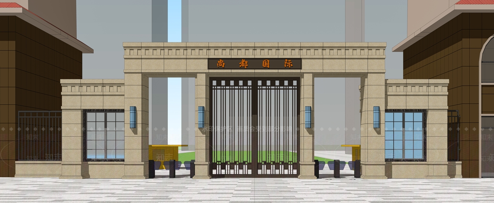 现代其他公共建筑SU模型下载【ID:1203393597】