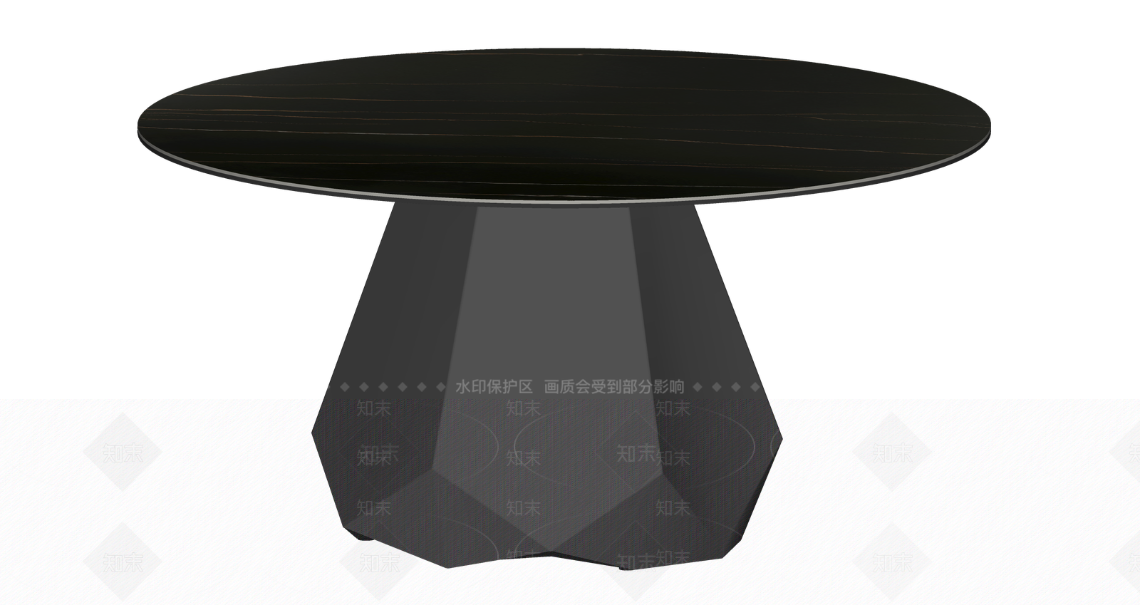 现代餐桌SU模型下载【ID:1203399679】
