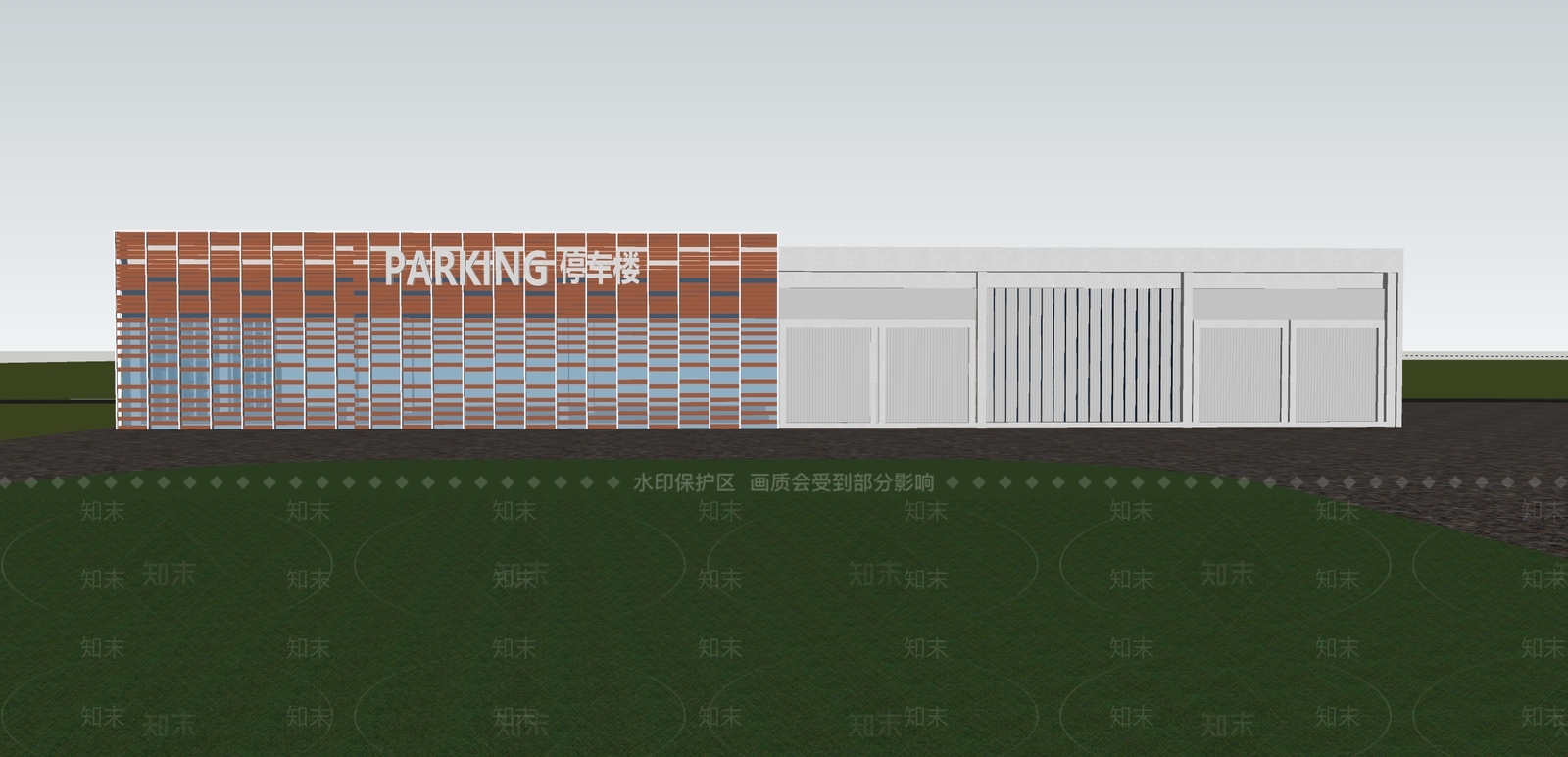 现代简约小公建SU模型下载【ID:1203405004】