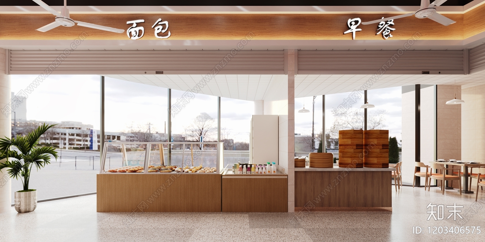 现代超市cad施工图下载【ID:1203406575】