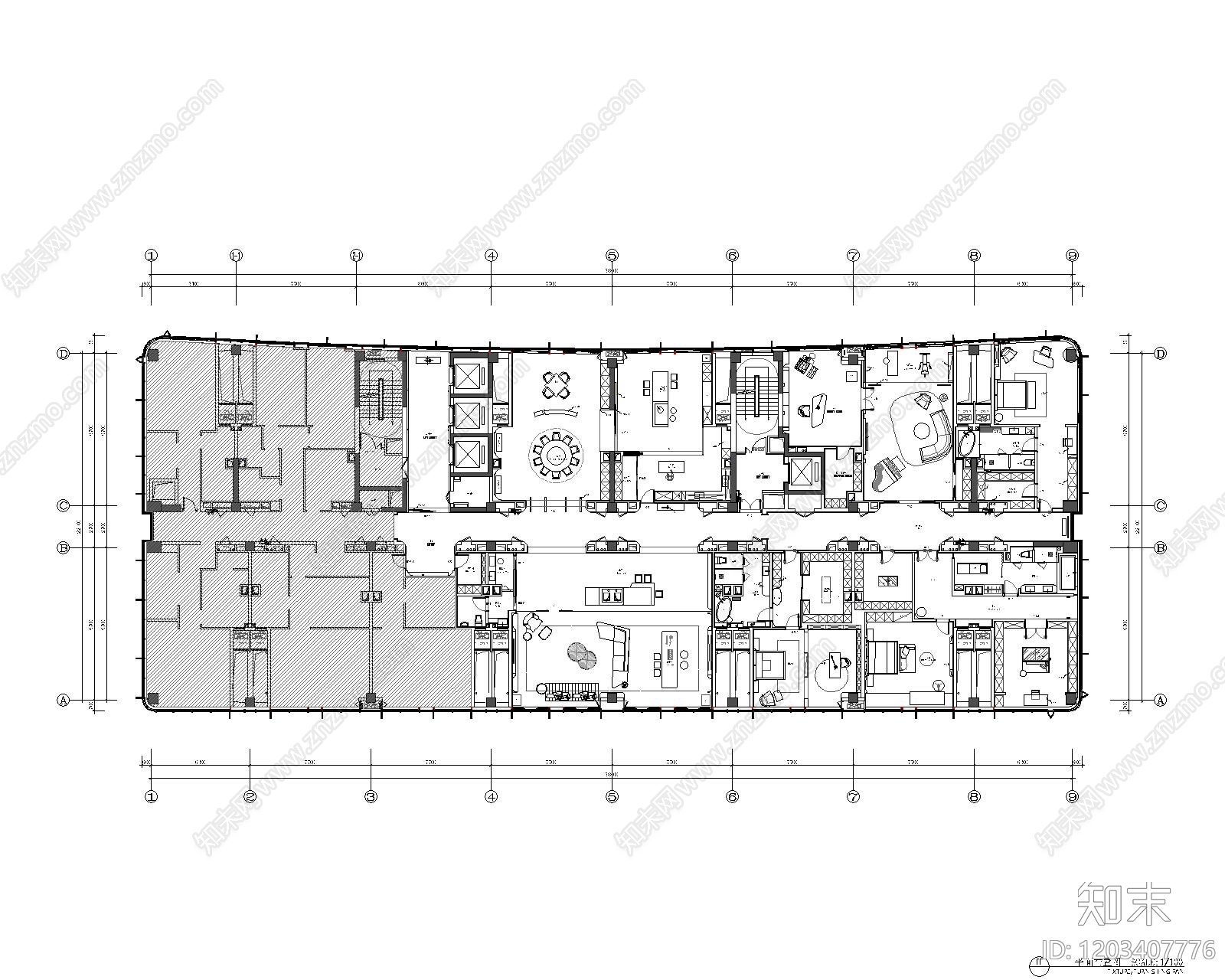 酒店施工图下载【ID:1203407776】