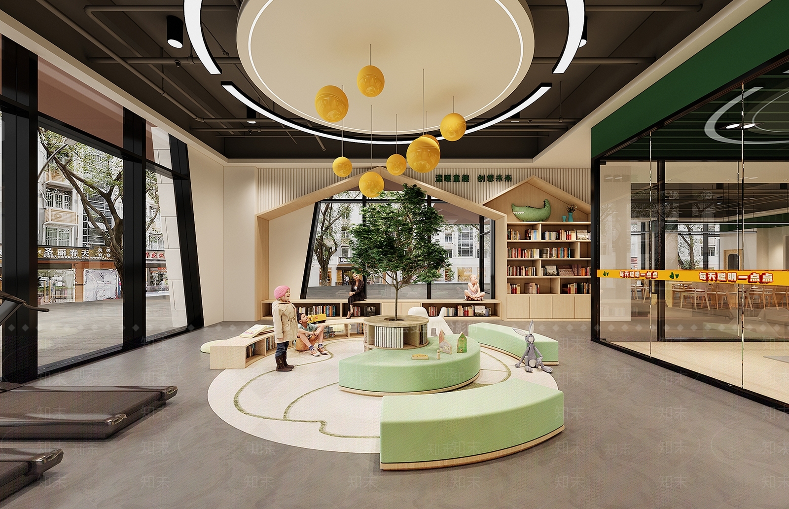 现代简约儿童活动空间SU模型下载【ID:1203408768】