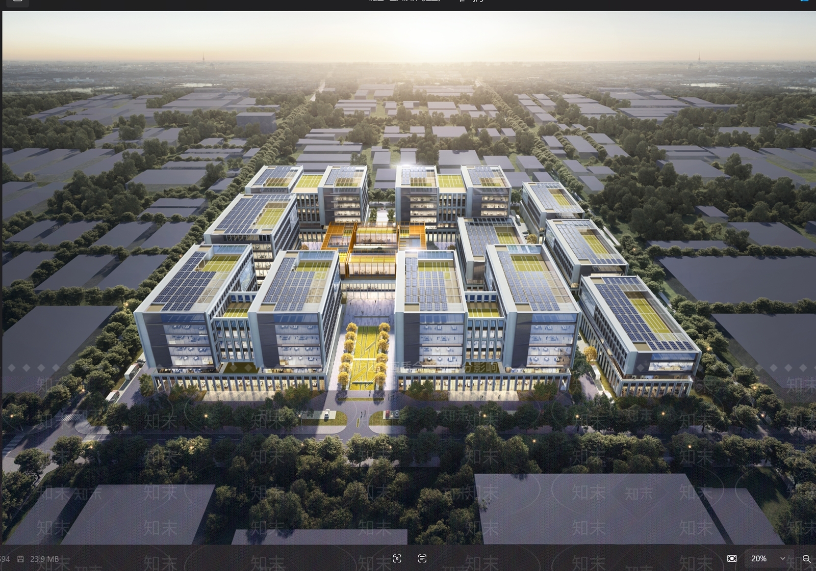 现代研发厂房SU模型下载【ID:1203416810】