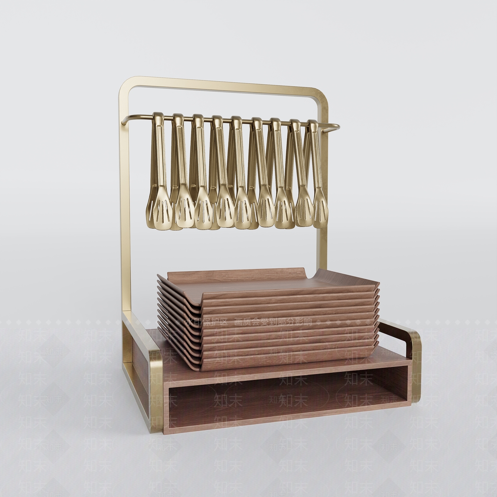 现代甜品面包店3D模型下载【ID:1203435479】