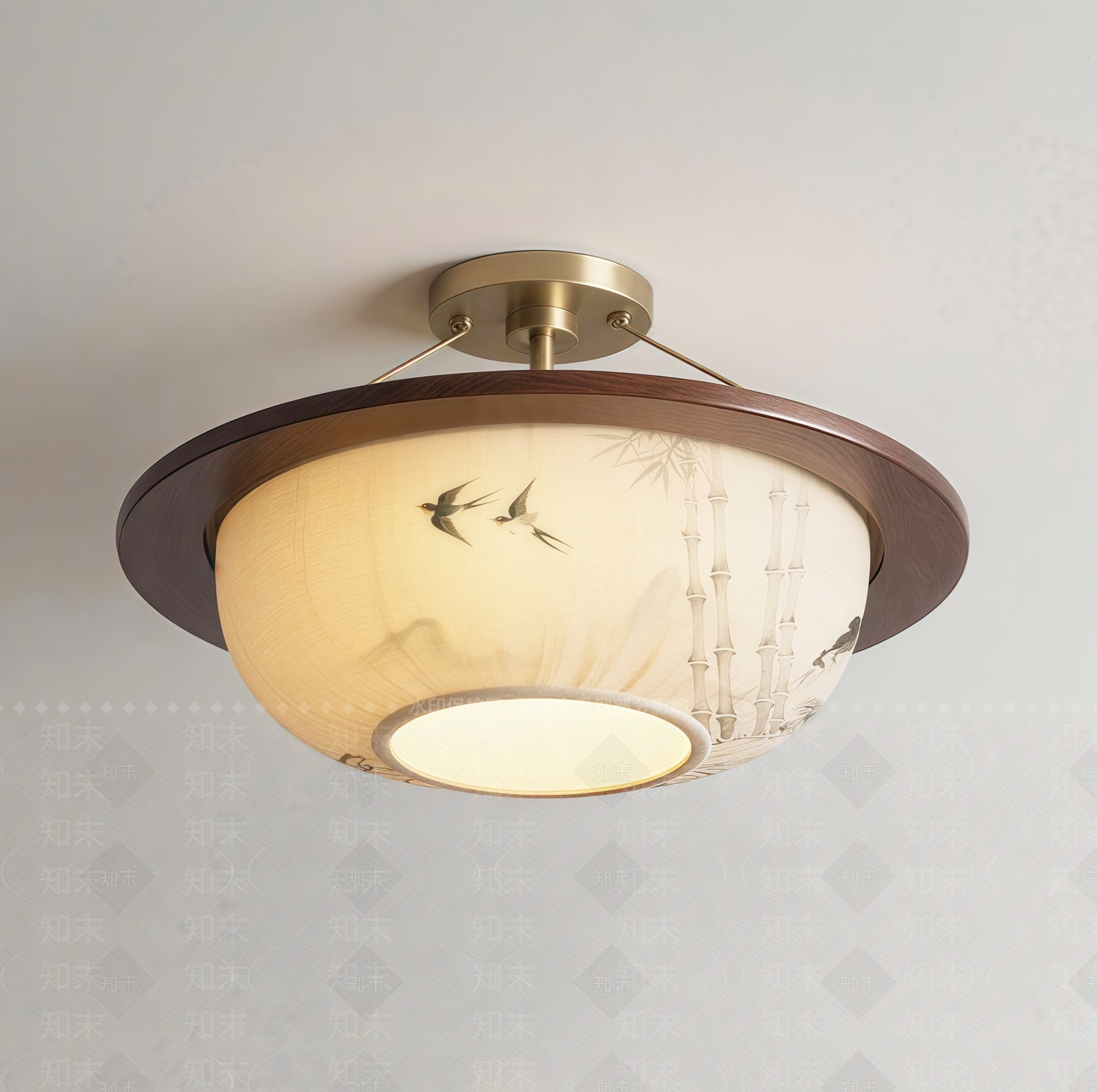 新中式中式吊灯3D模型下载【ID:1203421408】