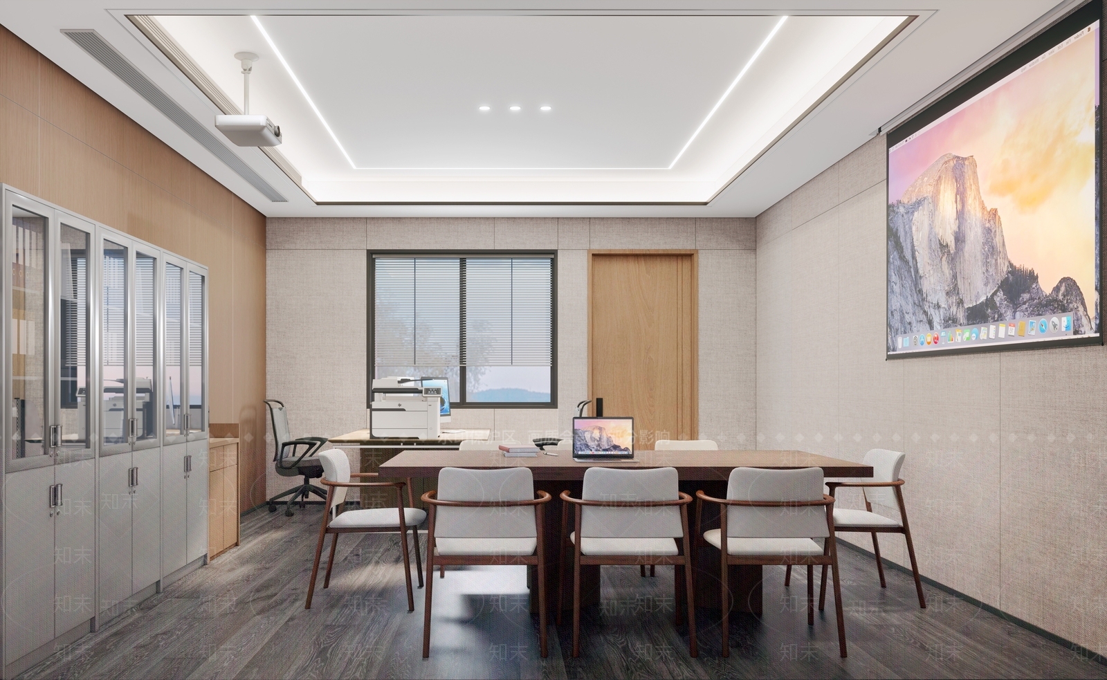 中式现代办公室SU模型下载【ID:1203424681】