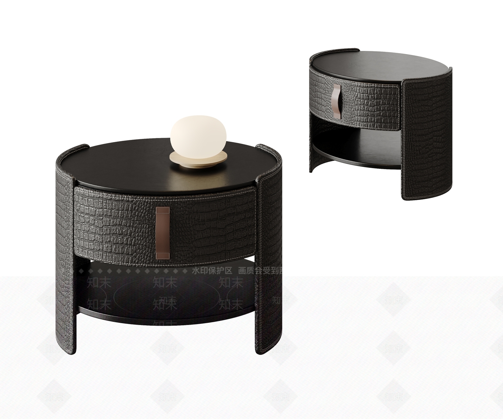 意式轻奢床头柜SU模型下载【ID:1203428418】